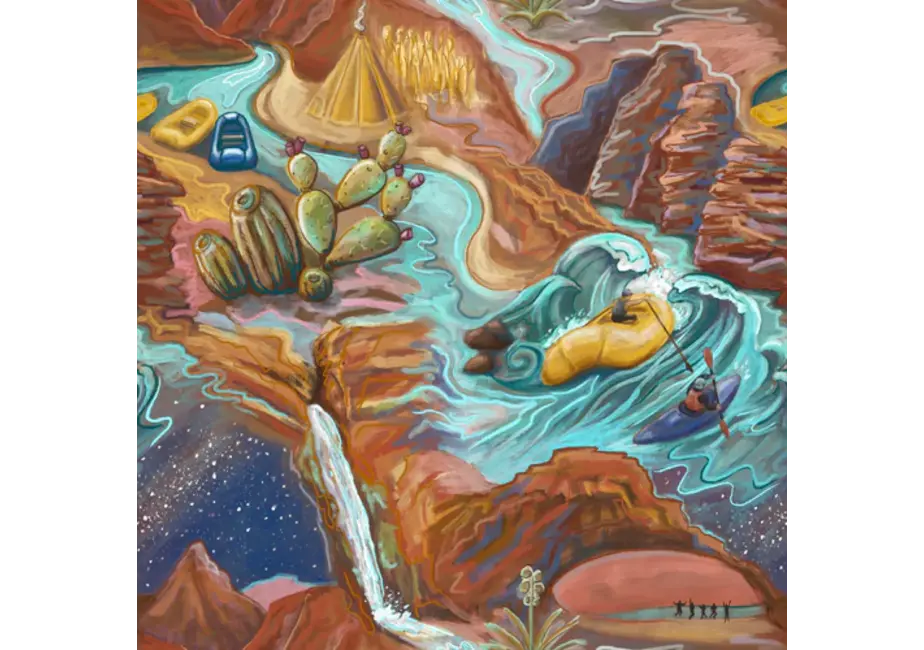River Station Limited Edition - Grand Canyon Throw Bag