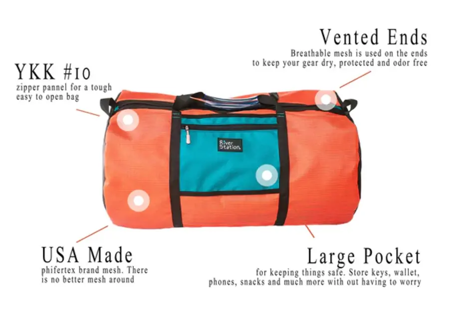 River Station Gear Large Mesh Gear Duffel