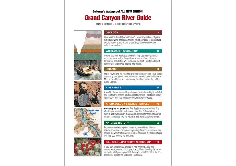 Belknap's Waterproof Grand Canyon River Guide