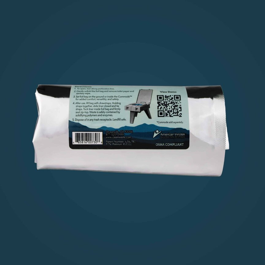 Cleanwaste WAG Bags Platinnum
