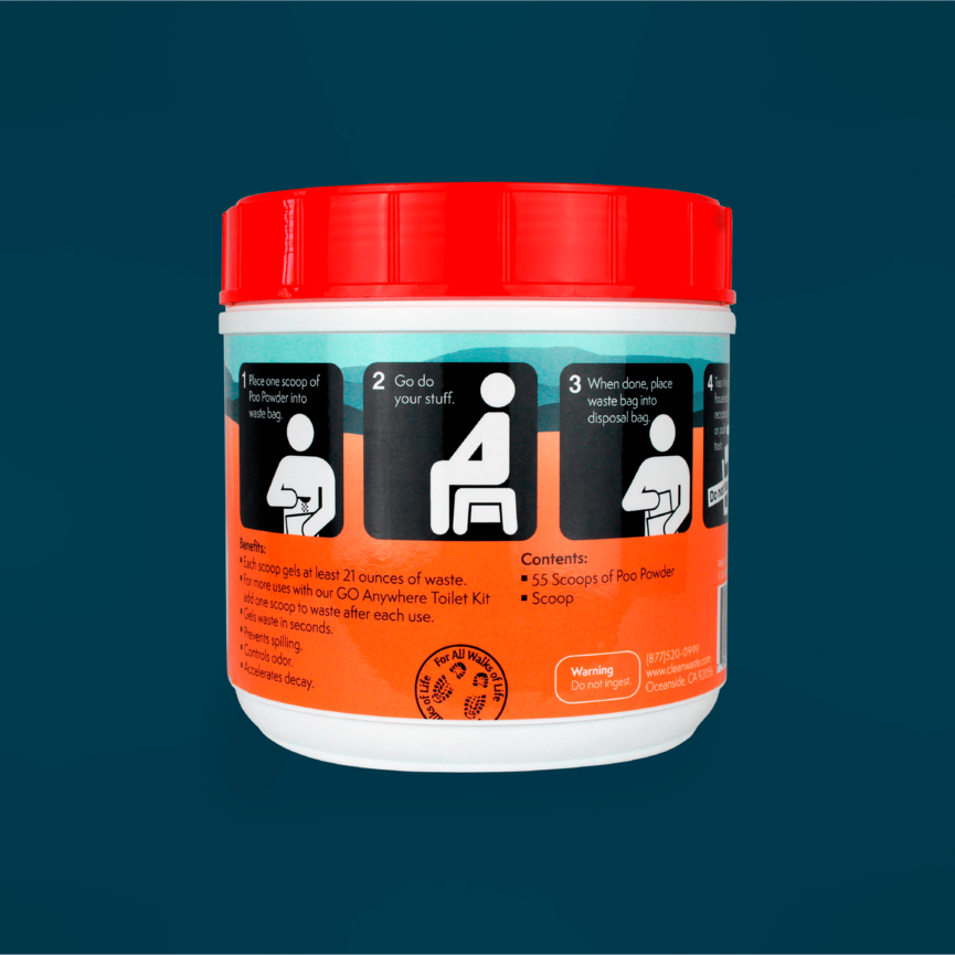 Cleanwaste Poo Powder Waste Treatment