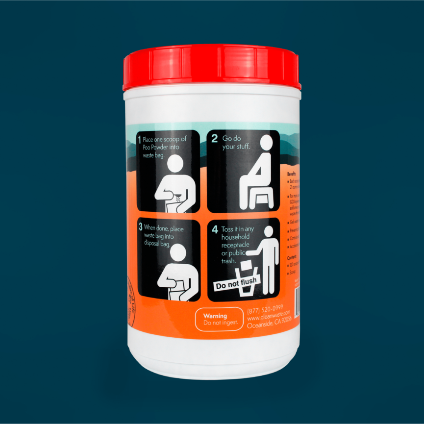 Cleanwaste Poo Powder Waste Treatment