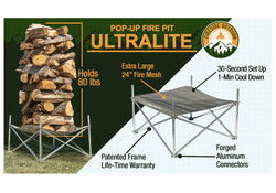 Fireside Outdoor Pop-Up Fire Pit 24" Ultra Lite