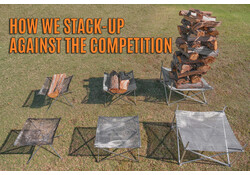 Fireside Outdoor Pop-Up Fire Pit 24" Ultra Lite