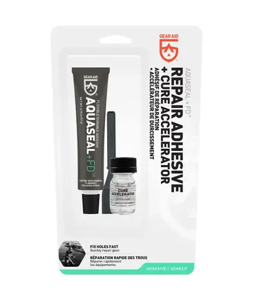 Gear Aid Aquaseal+FD Repair Adhesive + Cure Accelerator
