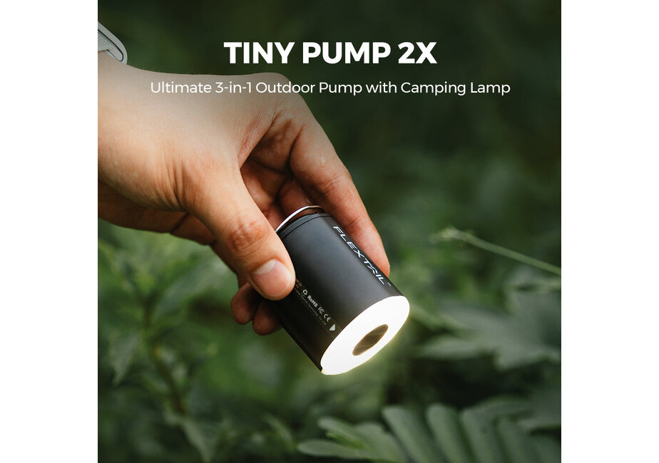 TINY PUMP 2X -Ultimate 3-in-1 Outdoor Pump with Camping Lamp