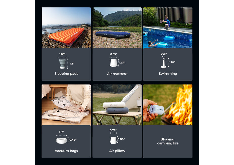 TINY PUMP 2X -Ultimate 3-in-1 Outdoor Pump with Camping Lamp