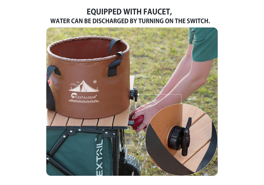 FLEX BUCKET - Foldable Waterproof Round Camping Bucket