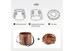 FLEX BUCKET - Foldable Waterproof Round Camping Bucket