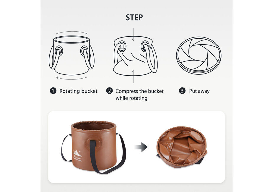 FLEX BUCKET - Foldable Waterproof Round Camping Bucket