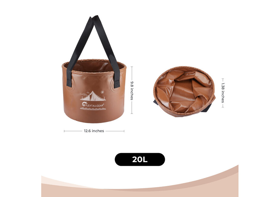 FLEX BUCKET - Foldable Waterproof Round Camping Bucket
