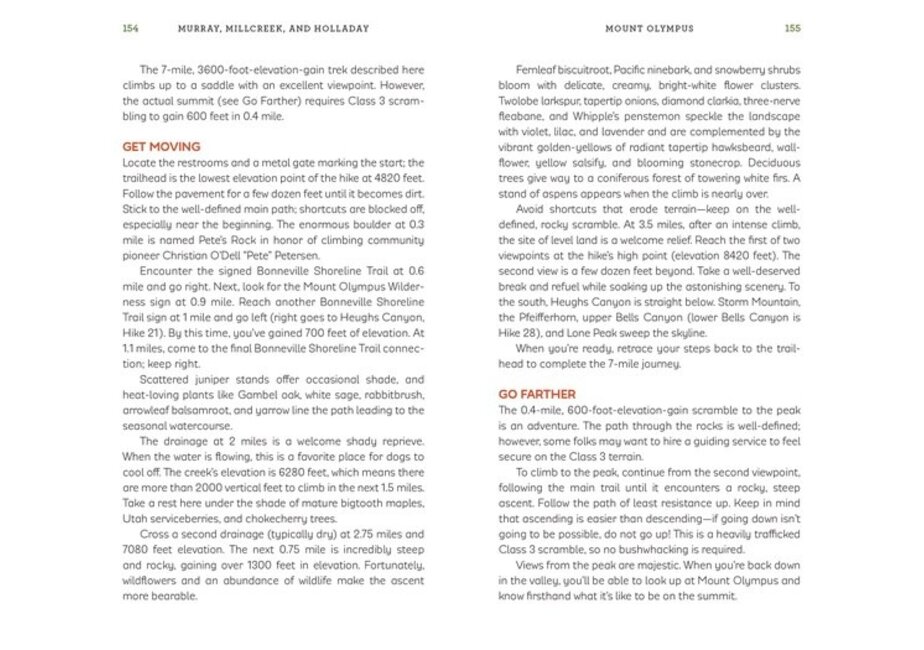 Urban Trails: Salt Lake City Salt Lake Valley * Trans-City Routes * Millcreek * Cottonwoods