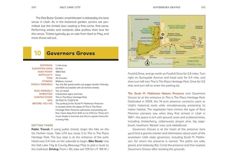Urban Trails: Salt Lake City Salt Lake Valley * Trans-City Routes * Millcreek * Cottonwoods