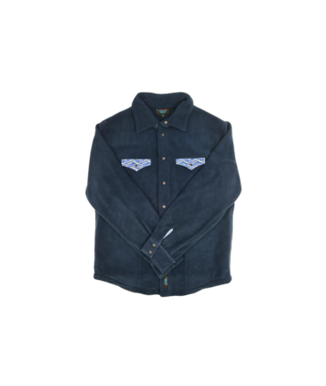 FunLuvin' Men's/Relaxed Fit Wave Fleece Pearl Snap Shirt