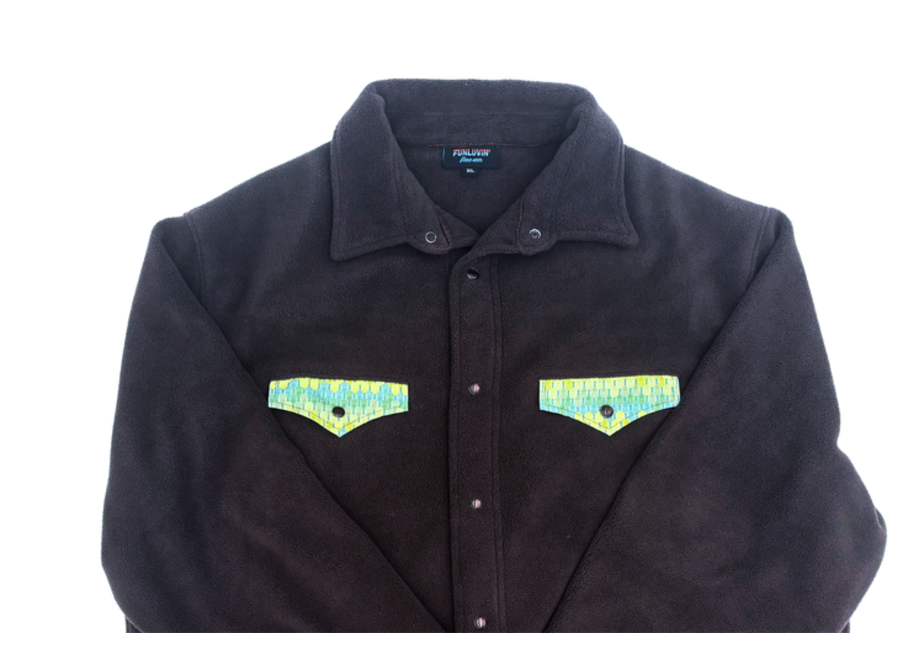 Men's/Relaxed Fit Wave Fleece Pearl Snap Shirt