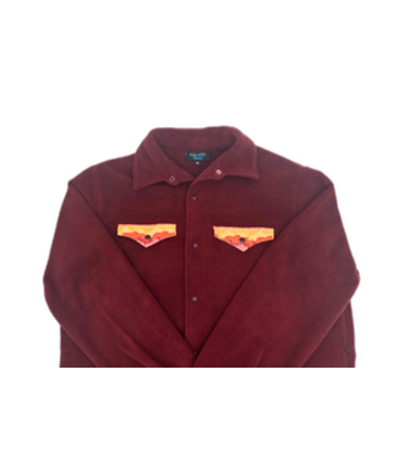 FunLuvin' Women's/Form Fit Fleece Pearl Snap Shirt