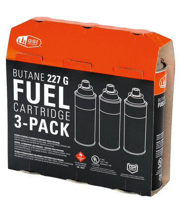 GSI Butane Fuel Cartridge - Package of 3