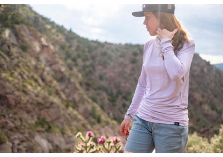 River Station UPF 50 Hooded Sun Shirt Women's
