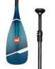 Red Hybrid 3-Piece Adjustable Carbon-Fiber SUP Paddle