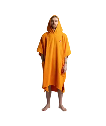 Red Men's Towelling Poncho Changing Robe