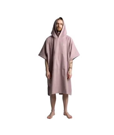 Red Men's Quick Dry Microfibre Poncho Changing Robe