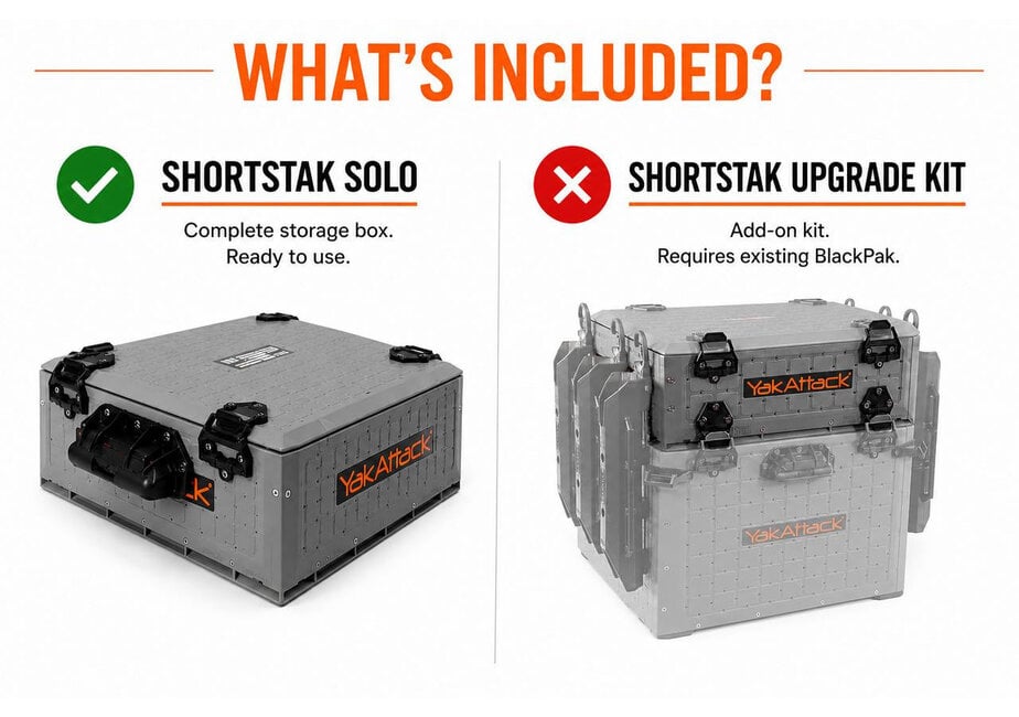 ShortStak SOLO Storage Box Black