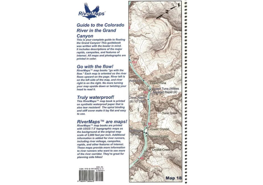 Colorado River in the Grand Canyon 9th Ed. Guide Book