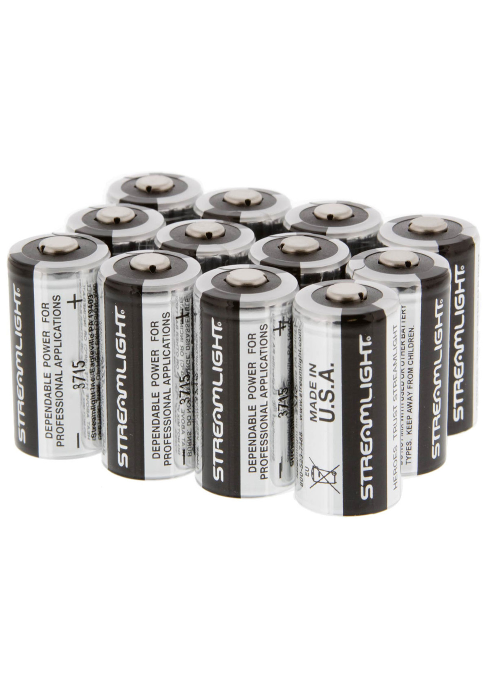 STREAMLIGHT CR123A 3V LITHIUM BATTERIES