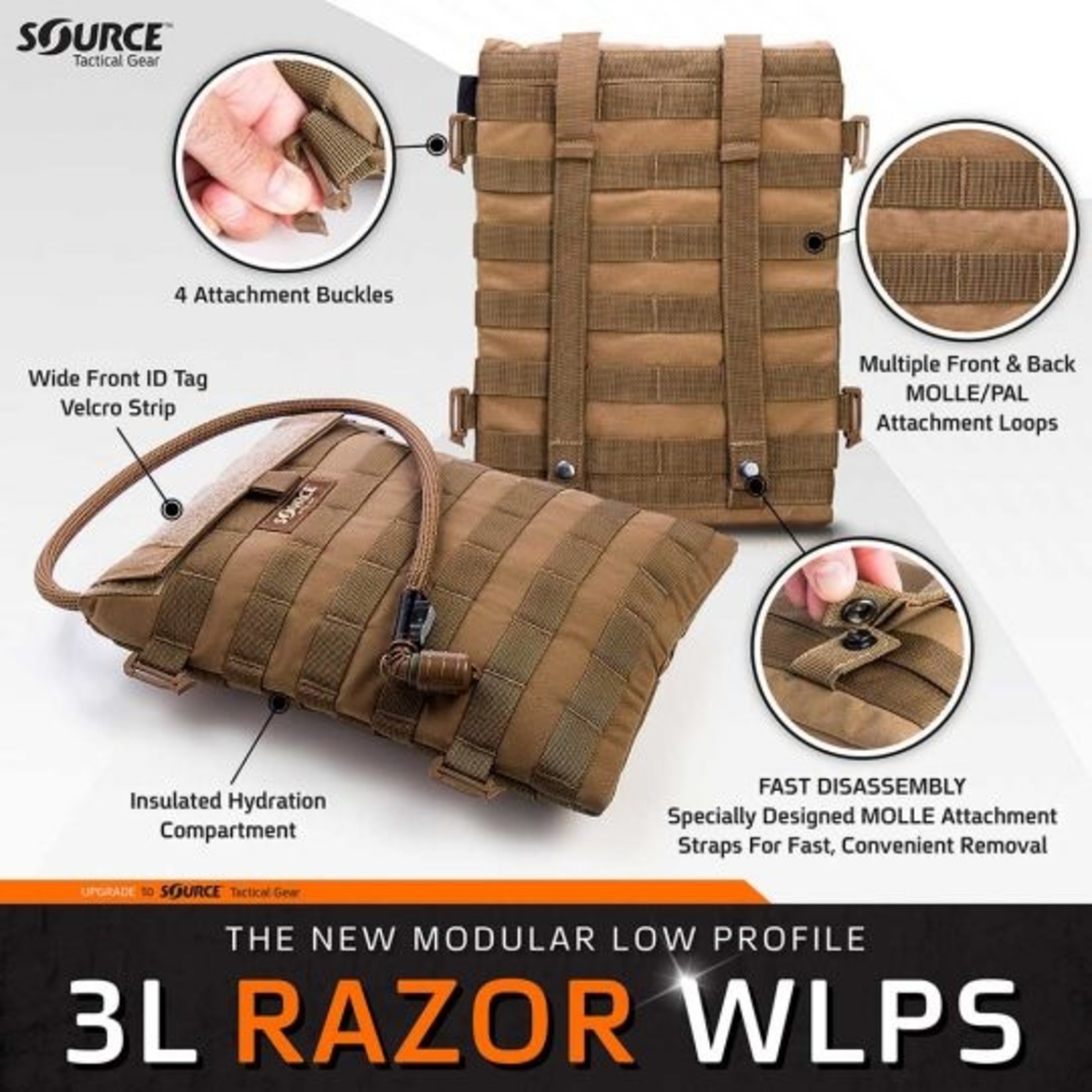 SOURCE TACTICAL GEAR RAZOR HYDRATION PACK