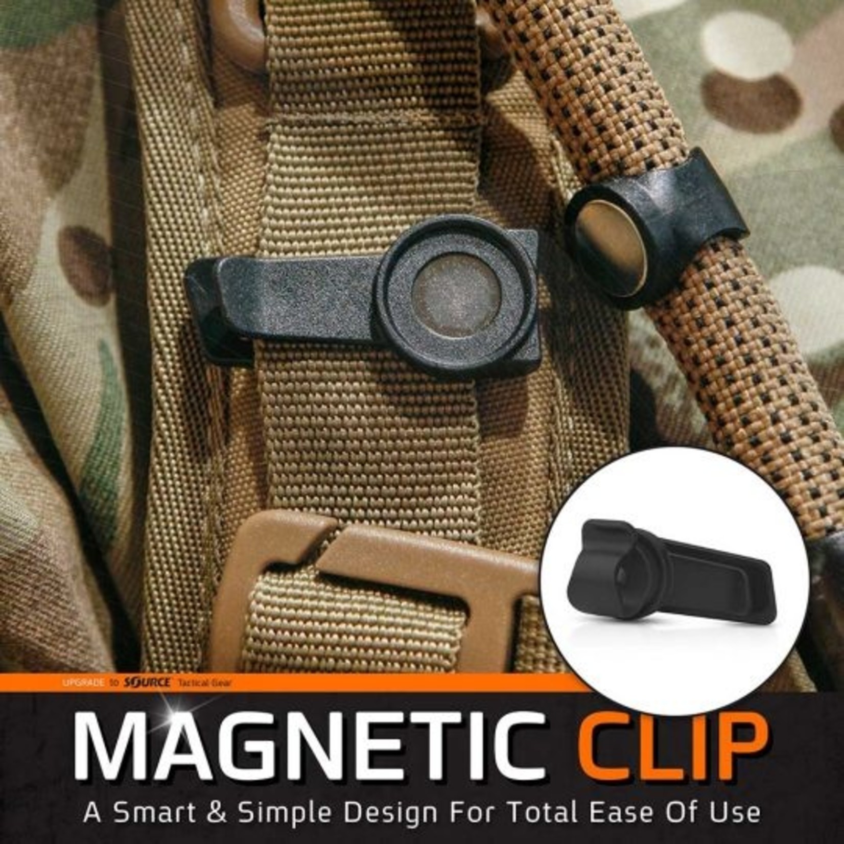 SOURCE TACTICAL GEAR MAGNETIC TUBE CLIP