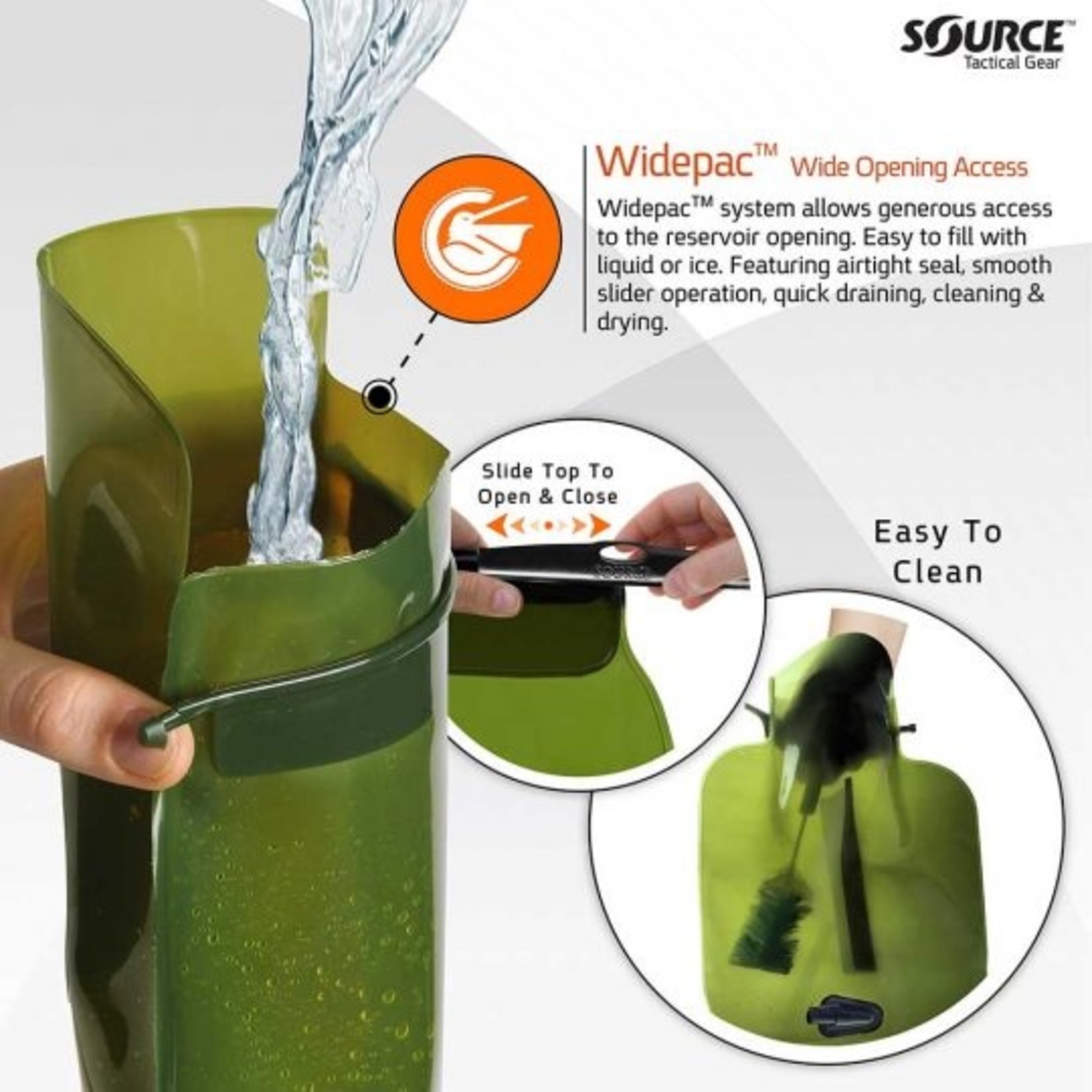 SOURCE TACTICAL GEAR ILPS WITH UTA | LOW PROFILE HYDRATION BLADDER | 3L (100 OZ.)