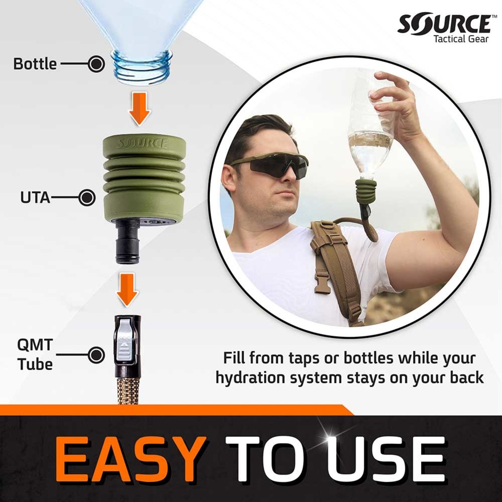 SOURCE TACTICAL GEAR ULTIMATE SOURE M.C. 3L HYDRATION SYSTEM
