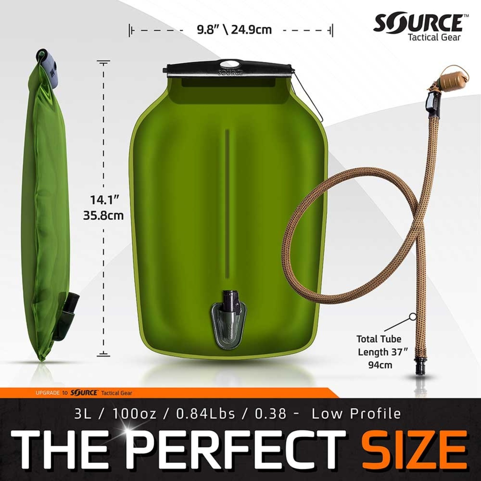 SOURCE TACTICAL GEAR WLPS 3L LOW PROFILE HYDRATION SYSTEM