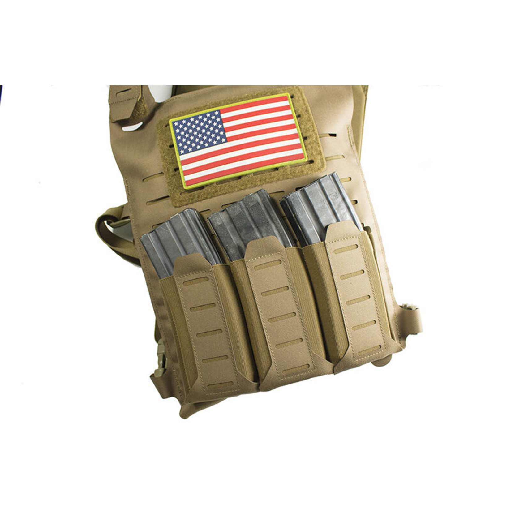 BLUE FORCE GEAR STACKABLE TEN-SPEED  TRIPLE M4 MAG POUCH
