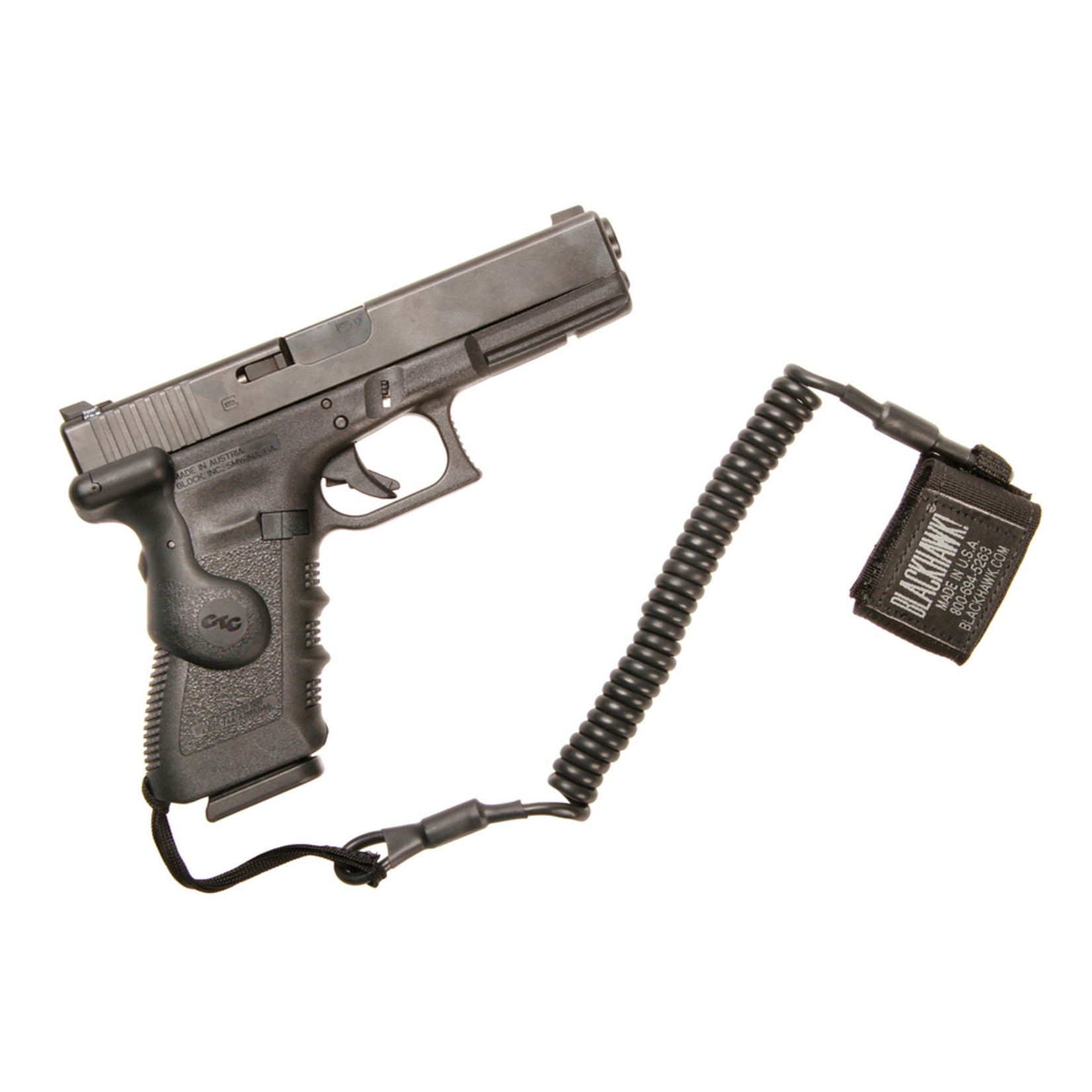 BLACKHAWK TACTICAL PISTOL LANYARD COILED