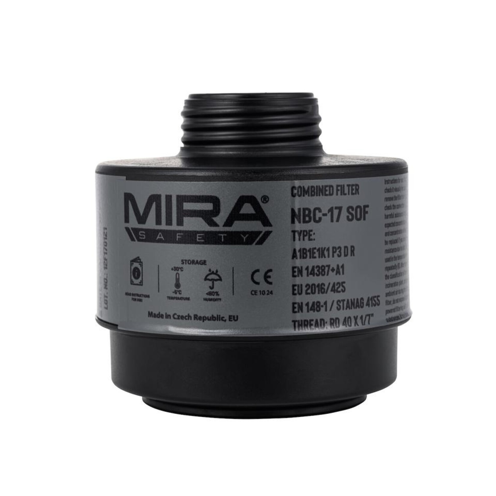 MIRA SAFETY LIGHTWEIGHT CBRN NBC-17 SOF FILTER