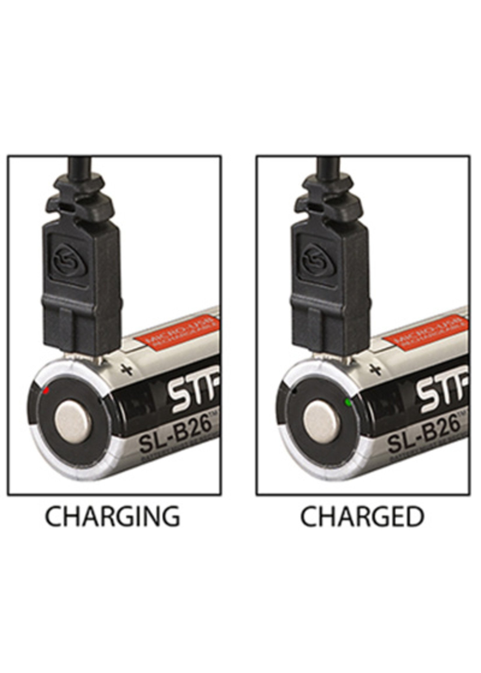 STREAMLIGHT SL-B26 LI-ION USB BATTERY  - 2PK (18650)