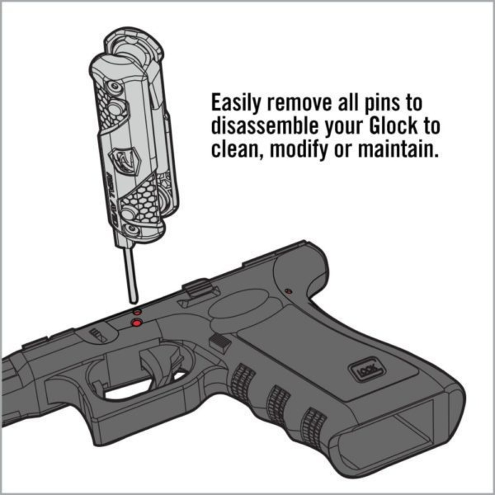 REAL AVID 4-IN-1 TOOL FOR GLOCK