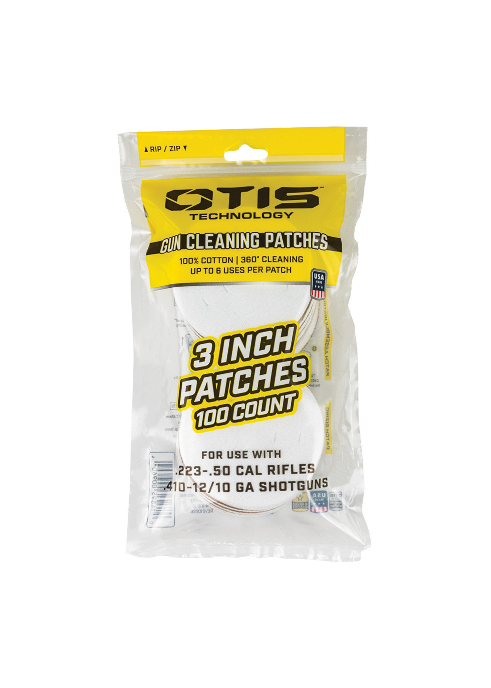 OTIS 3" ALL CALIBER CLEANING PATCHES