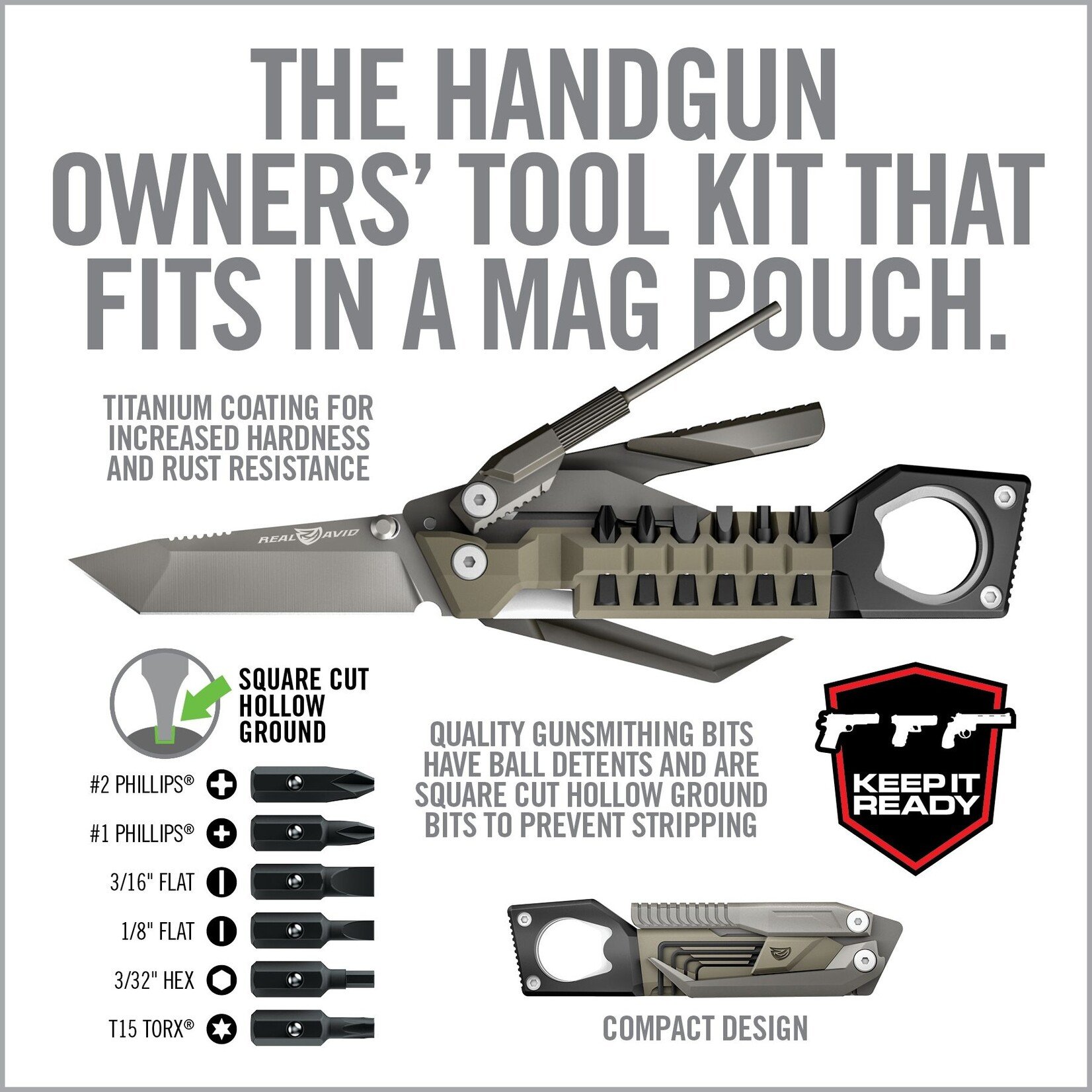 REAL AVID THE PISTOL TOOL