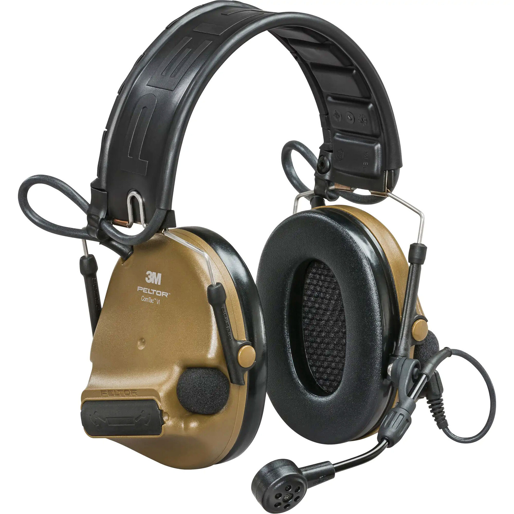 3M PELTOR COMTAC VI NIB HEARING DEFENDER W/HEADBAND & ARC