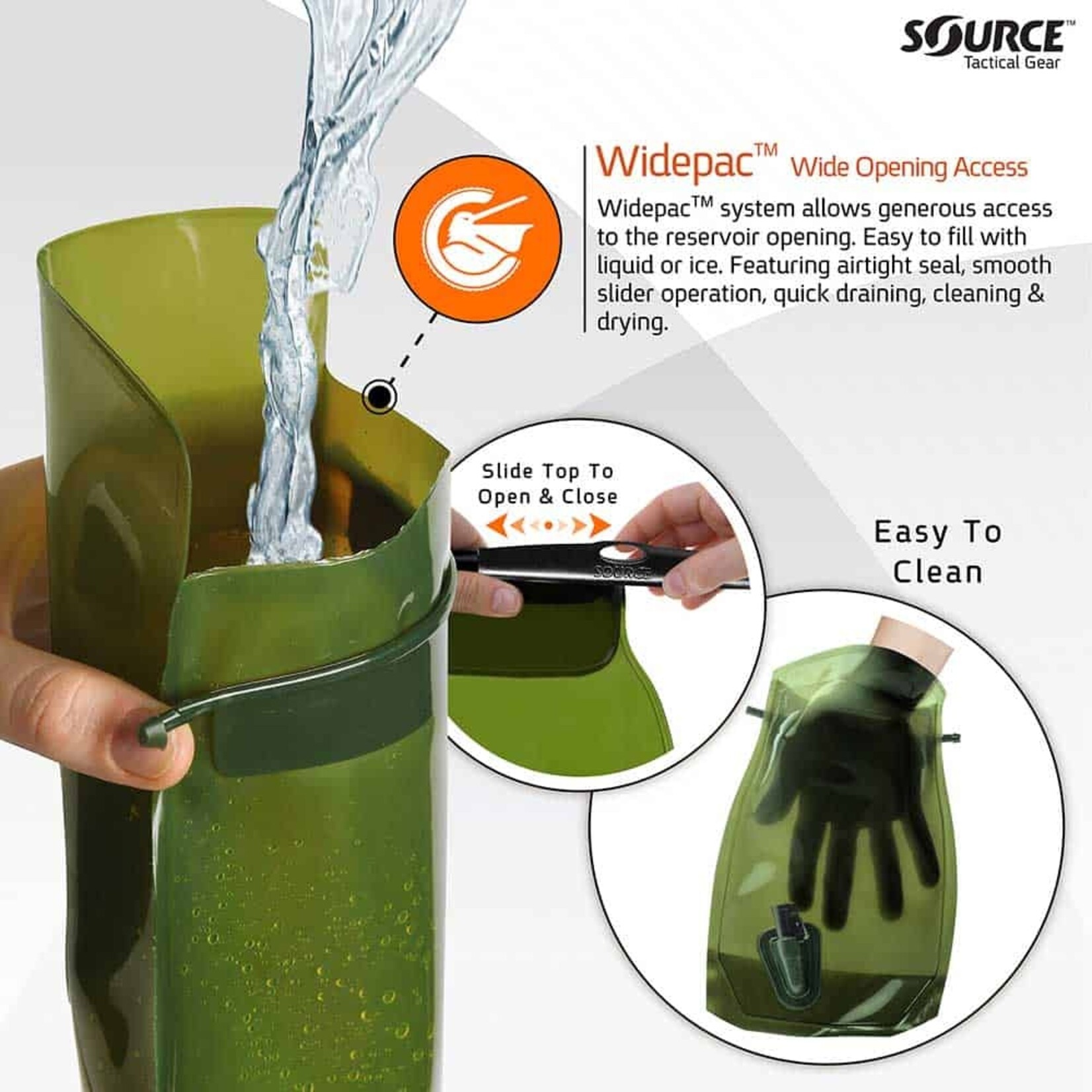 SOURCE TACTICAL GEAR 1L HYDRATION BLADDER | KANGAROO CANTEEN | 32 OZ.