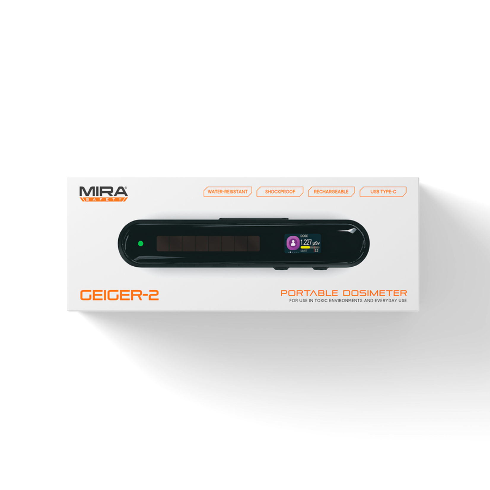 MIRA SAFETY GEIGER-2 DOSIMETER / GEIGER COUNTER / RADIATION DETECTOR