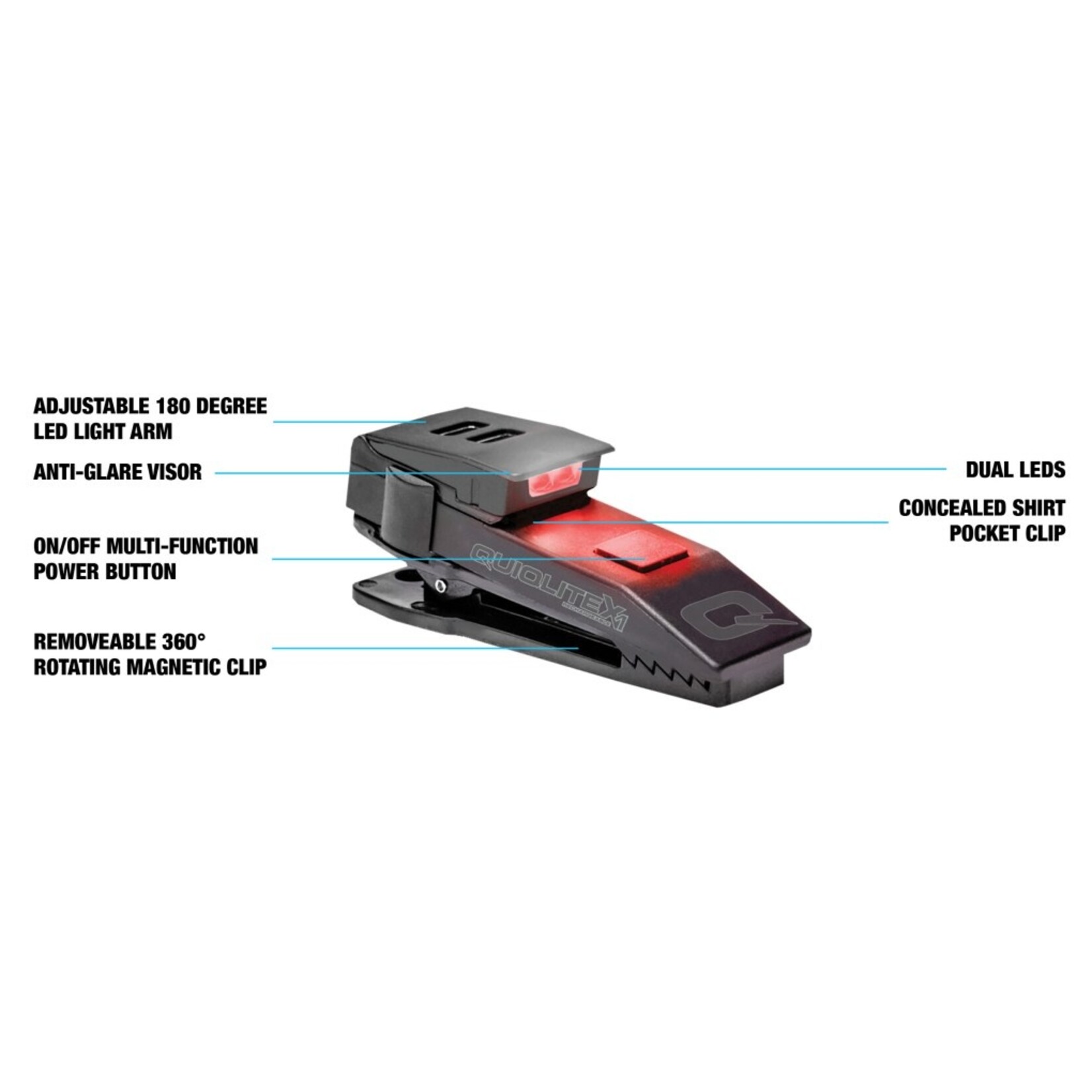 QUIQLITE QUIQLITEX1 RED/WHITE LED