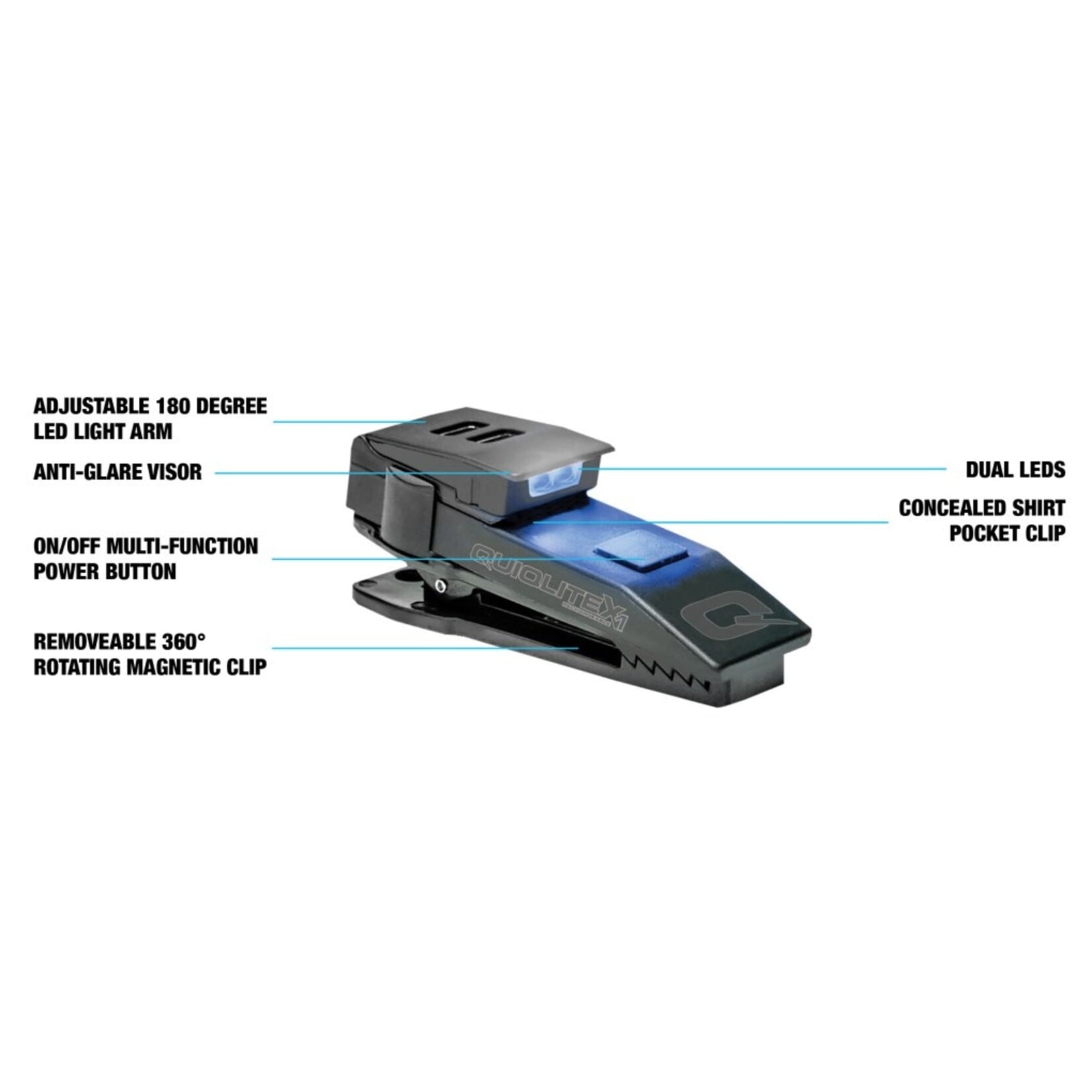 QUIQLITE QUIQLITEX1 BLUE/WHITE LED