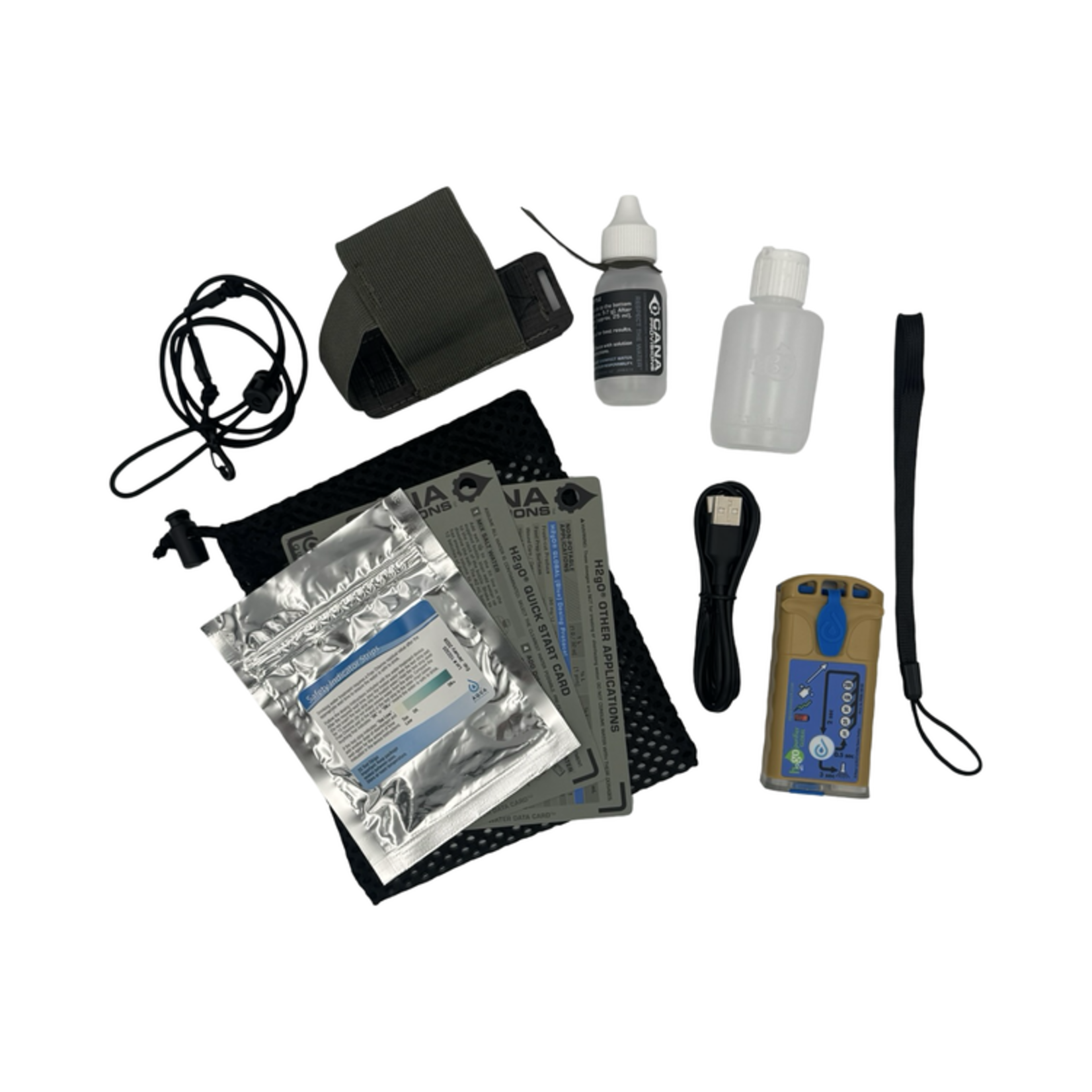 CANA PROVISIONS AQUA RESEARCH H2GO GLOBAL CHLORIE DISINFECTANT GENERATOR - USB-C DELUXE KIT