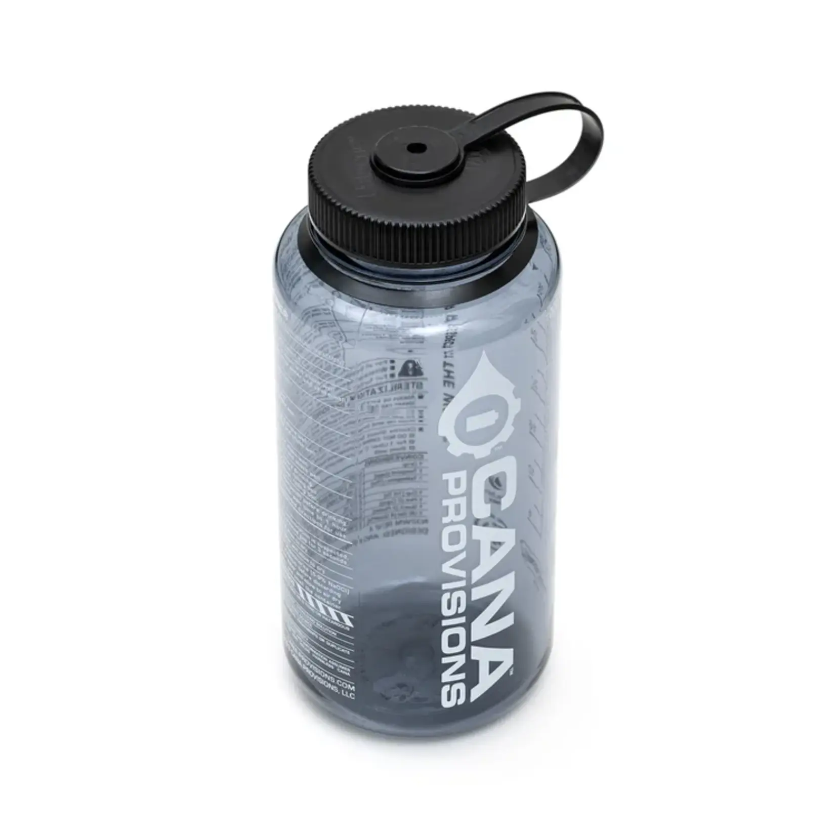 CANA PROVISIONS WATER DATA CARD (WDC) PRINTED 32OZ. WIDE MOUTH NALGENE