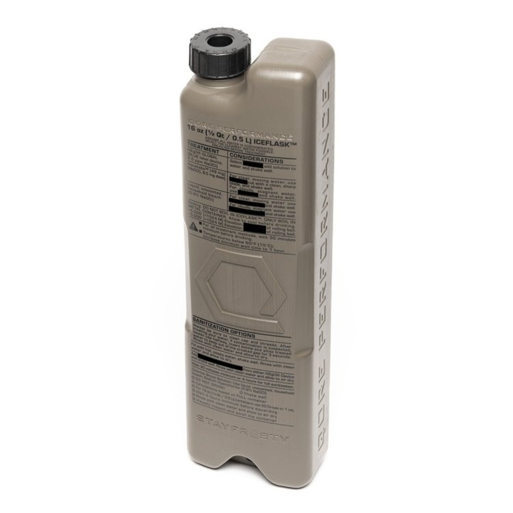CANA PROVISIONS X QORE PERFORMANCE WATER DATA ICEFLASK