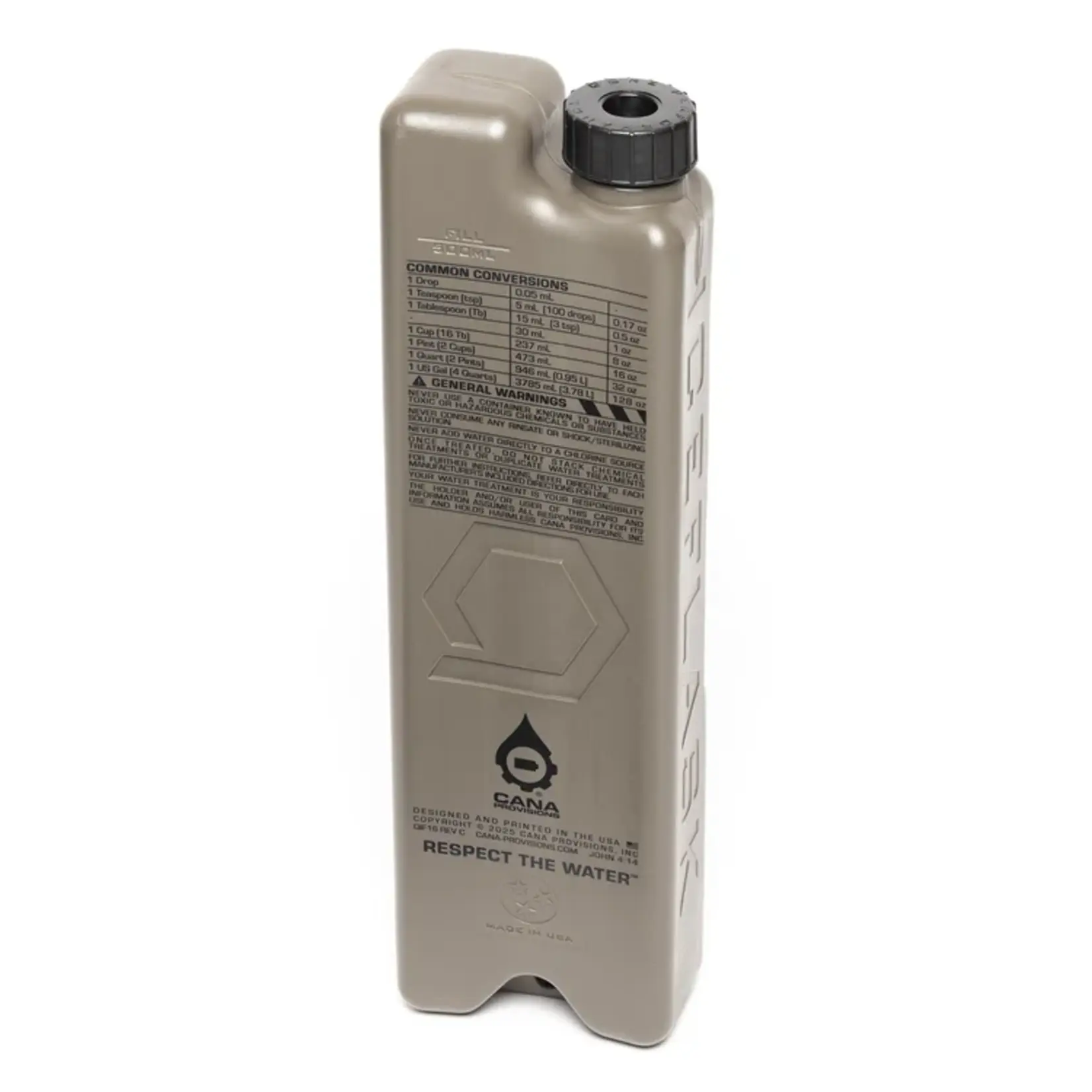 CANA PROVISIONS X QORE PERFORMANCE WATER DATA ICEFLASK