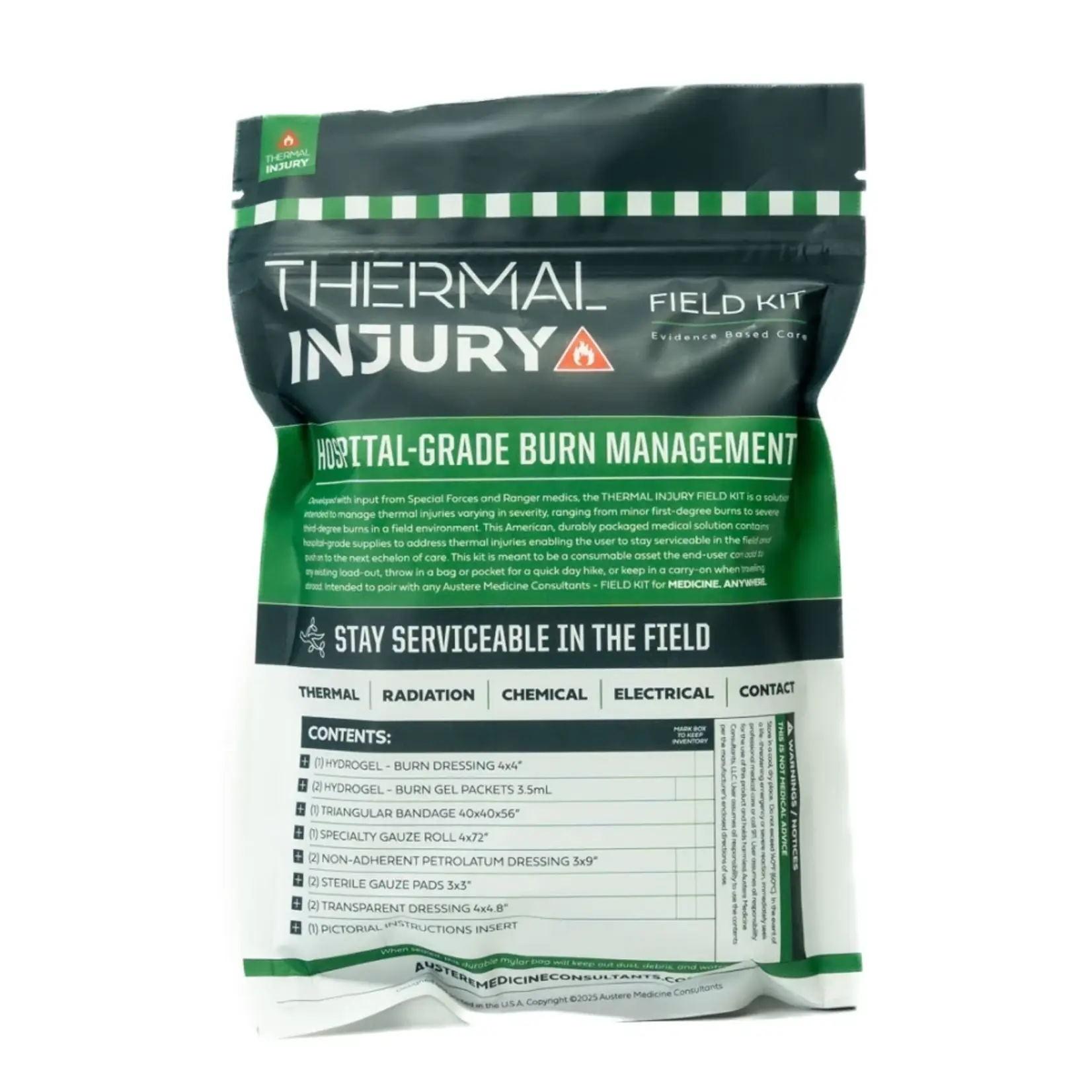 AUSTERE MEDICINE CONSULTANTS THERMAL INJURY FIELD KIT (TIFK)